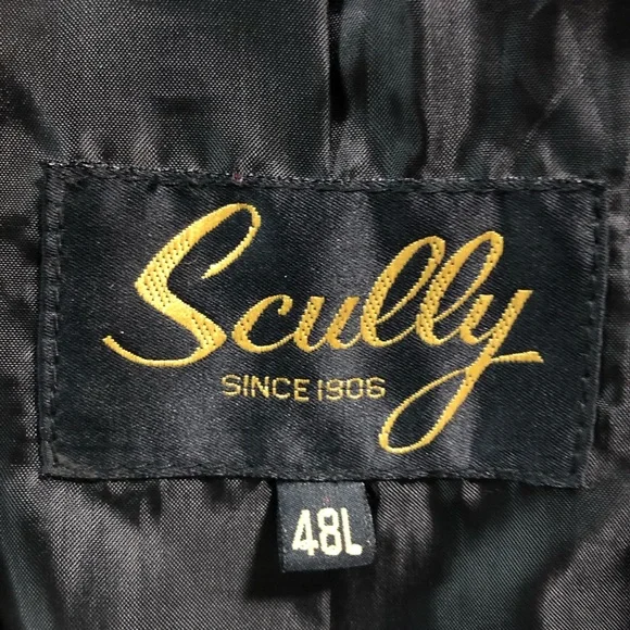 SCULLY MENS LAMBSKIN LEATHER JACKET BLACK SIZE 48 LARGE RICH ITALIAN LEATHER EXC - Picture 6 of 13